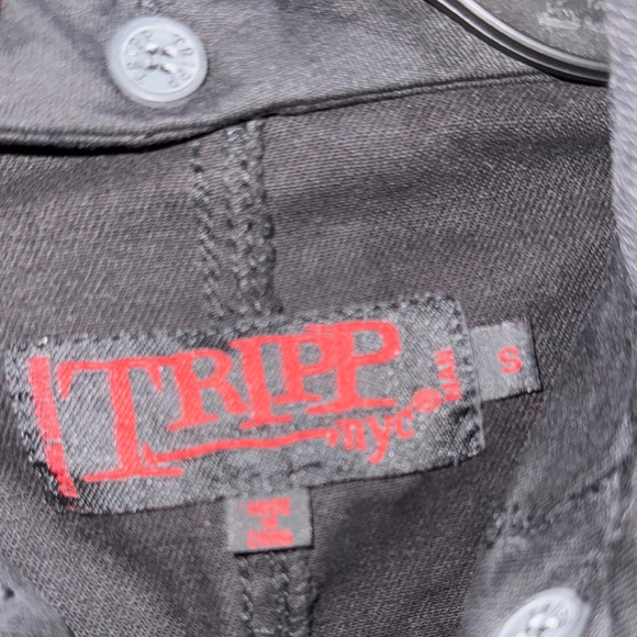 Tripp NYC Black Denim Vest - Picture 2 of 5